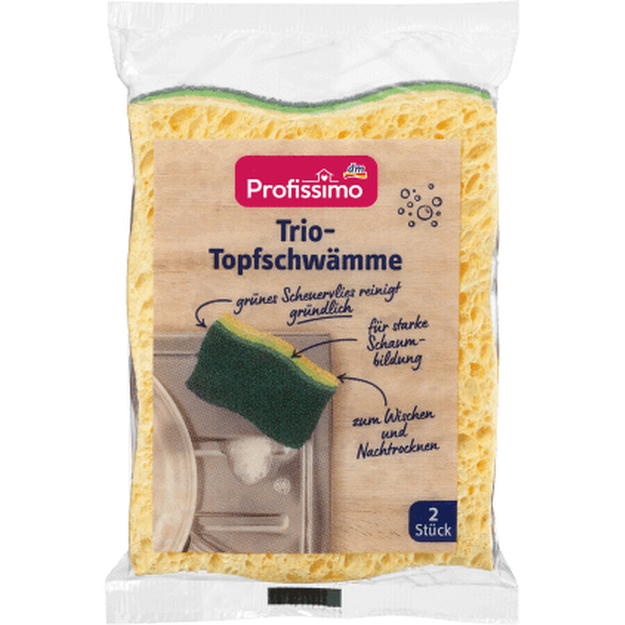 Shop Profissimo Zellulose-Geschirrschwämme, 2 Stück Profissimo Zellulose-Geschirrschwämme, 2 Stück