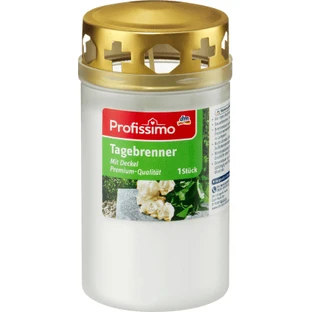 Profissimo White candle with lid, 1 piece