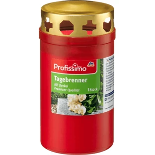 Profissimo Vela roja con tapa, 1 unidad