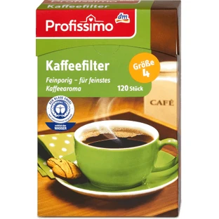 Profissimo koffiefilters, maat 4, 120 stuks