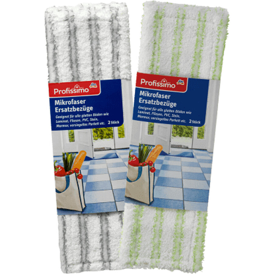 Shop Profissimo Ersatz-Moppbezüge, Mikrofaser, 2 Stück. Profissimo Ersatz-Moppbezüge, Mikrofaser, 2 Stück.
