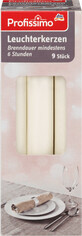 Profissimo Candles, champagne shade, 180/21,5 mm, 9 pcs.