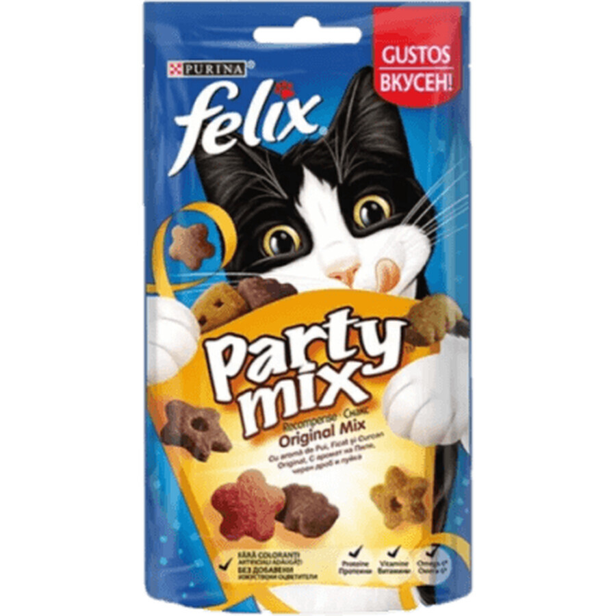 Buy Purina felix Party mix chicken, turkey, liver, 60 g Purina felix Party mix chicken, turkey, liver, 60 g