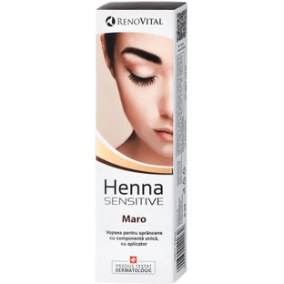 RENOVITAL Henna Sensitive eyebrow cream dye brown, 6 g