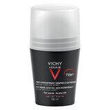 Vichy Homme Antiperspirant Roll-On Deodorant Extreme Control for Men 72h, 50 ml