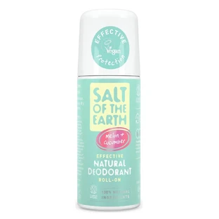 Desodorante Roll-On Pure Aura Salt Of The Earth con Sandía y Pepino, 75 ml, Crystal Spring