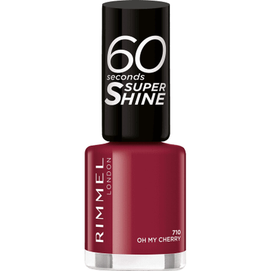Rimmel London Nagellack 60 Seconds Super Shine 710 Oh my cherry, 8 ml