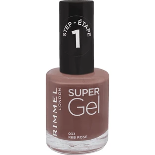 Rimmel London Super Gel Nail Lacquer 033 R&amp;B Rose, 12 ml