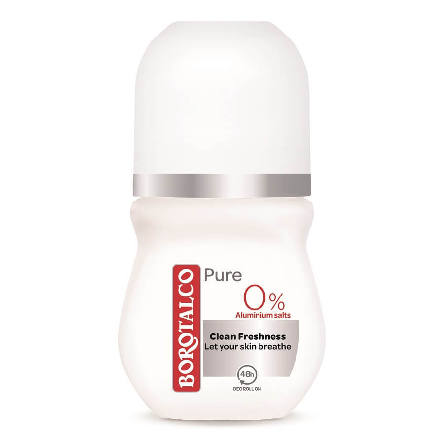 Pure roll-on deodorant, 50 ml, talcum powder