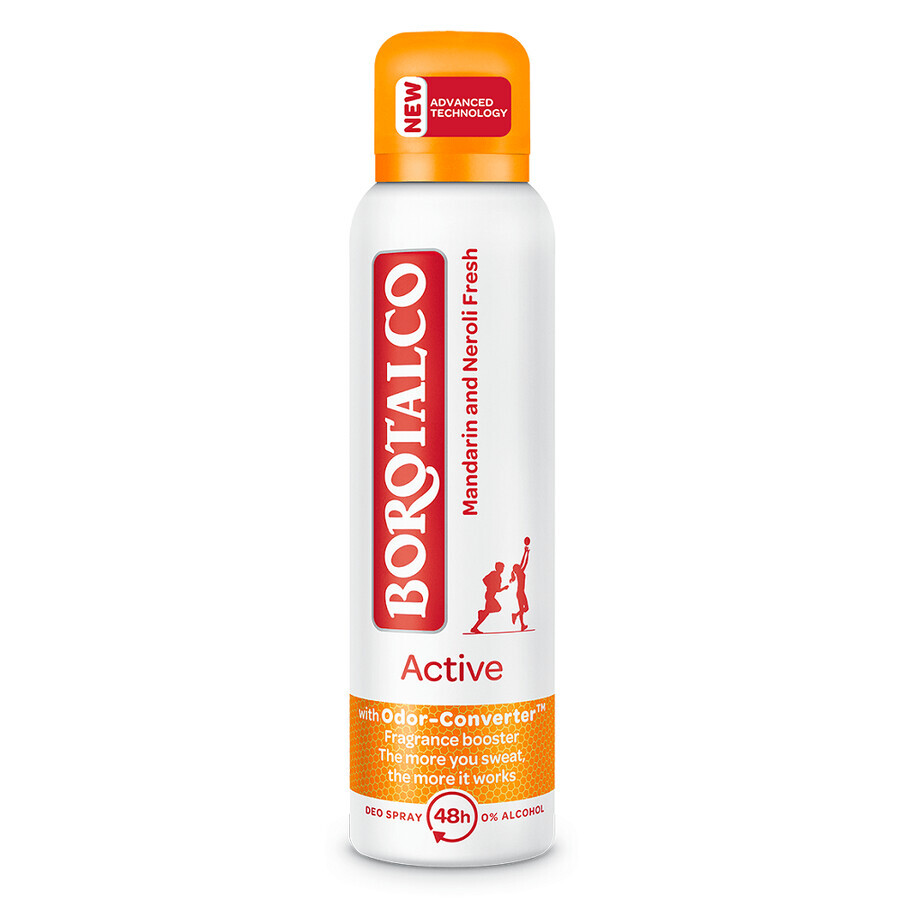 Deodorant spray Active Tangerine and Neroli, 150 ml, Borotalco