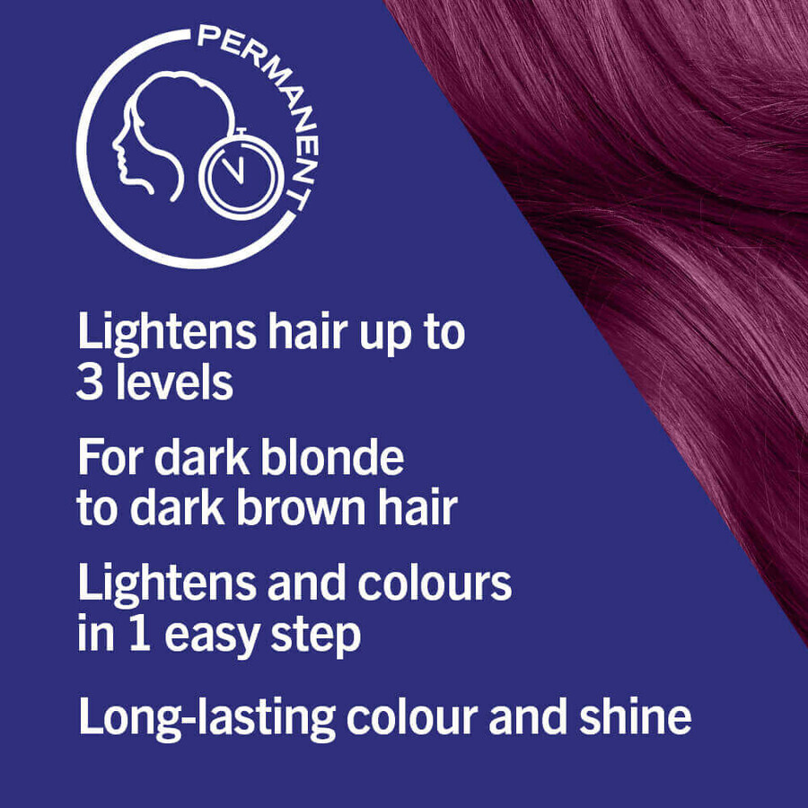Schwarzkopf Live Vopsea de păr permanentă L 76 Ultra Violet, 142 g