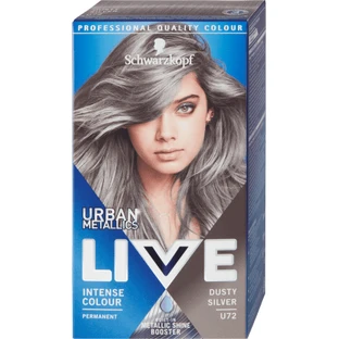 Schwarzkopf Live Tinte  permanente para el cabello U72 Dusty Silver, 142 g