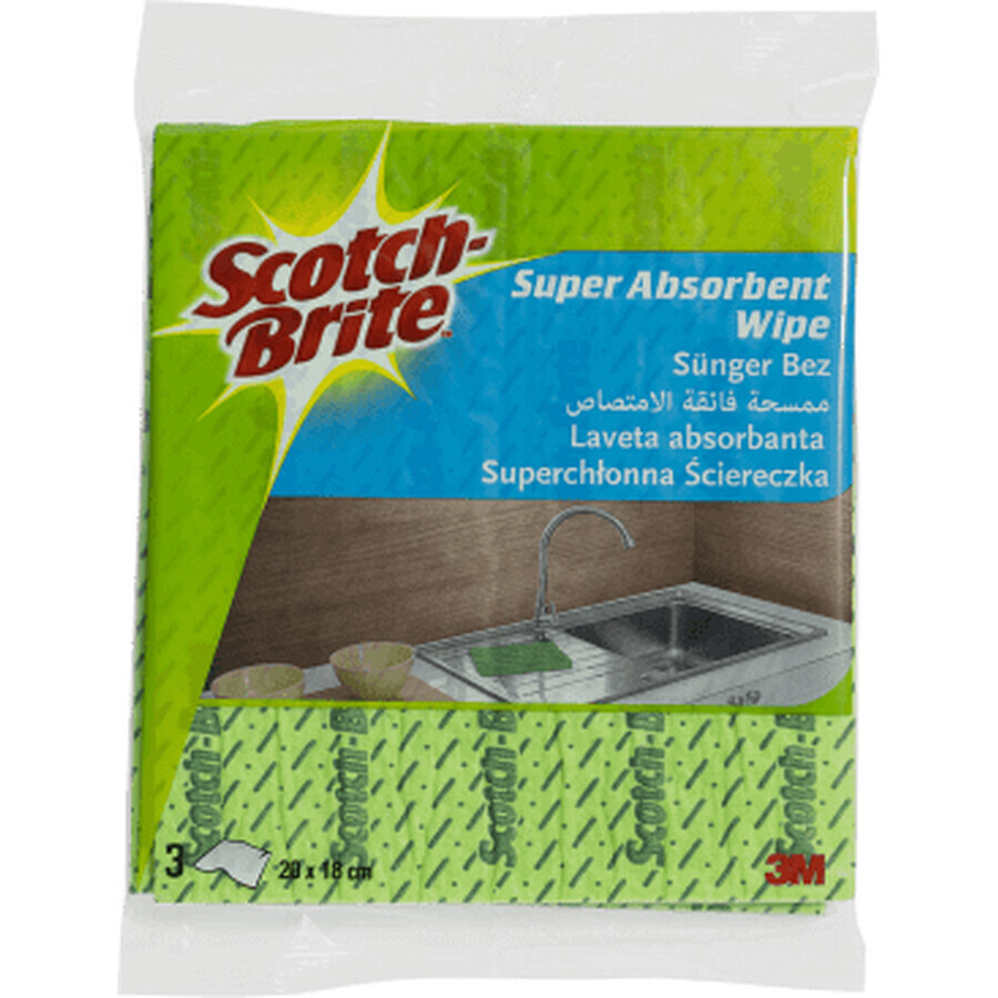 Winkel op Scotch&Soda scotch brite absorberende doekjes, 3 stuks Scotch&Soda scotch brite absorberende doekjes, 3 stuks