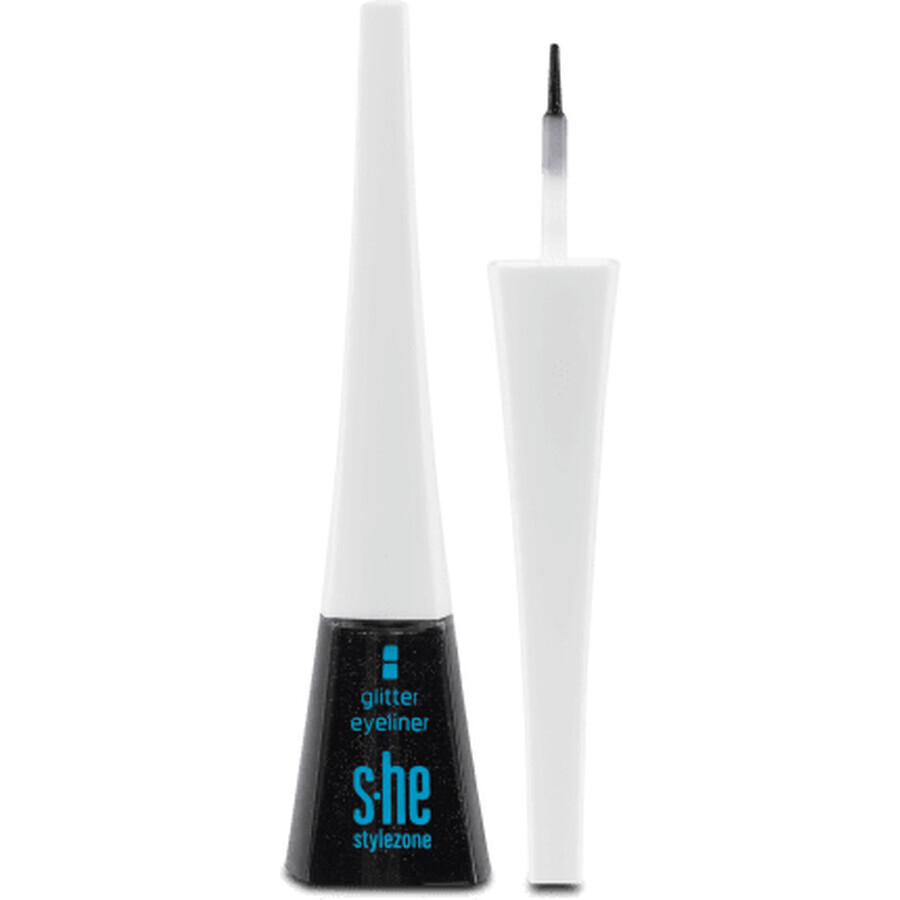 Acquista S-he colour&style Glitzer Eyeliner eyeliner liquido con glitter 161/001, 1 pz S-he colour&style Glitzer Eyeliner eyeliner liquido con glitter 161/001, 1 pz