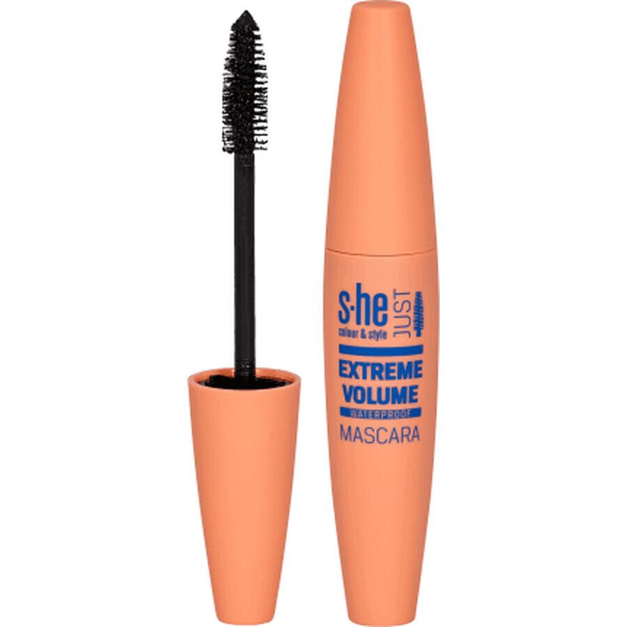 Comprar S-he colour&style Máscara de pestañas Just extreme volumen Waterproof nº 170/004, 12 ml S-he colour&style Máscara de pestañas Just extreme volumen Waterproof nº 170/004, 12 ml