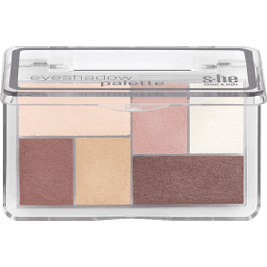 Boutique S-he colour&style Palette d'ombres à paupières 185/001, 9 g S-he colour&style Palette d'ombres à paupières 185/001, 9 g