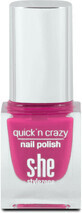 S-he colour&amp;style Quick&#39;n crazy lac de unghii 323/640, 6 ml