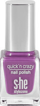 S-he colour&amp;style Quick&#39;n crazy lac de unghii 323/665, 6 ml