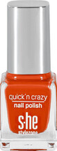 S-he colour&amp;style Quick&#39;n crazy Nagellack 323/811, 6 ml