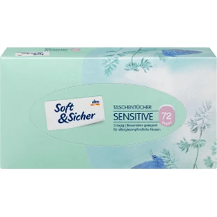 Soft&amp;Sicher 3-laags sensorische doekjes, 72 stuks