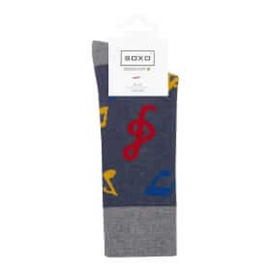 Buy Soxo Men's socks music pattern, 1 piece Soxo Men's socks music pattern, 1 piece