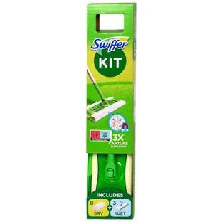 Swiffer Mop Set mit 8 Trocken- und 3 Nassnachfüllungen