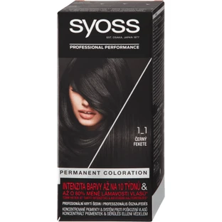 Syoss Color Permanent hair dye 1-1 Black, 1 pc
