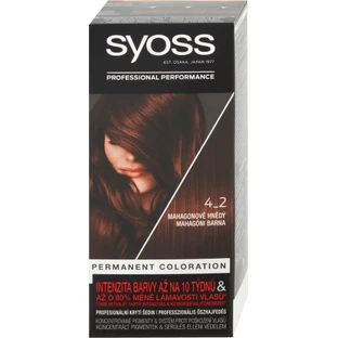Syoss Color Permanent hair dye 4-2 Mahon Brown, 1 piece