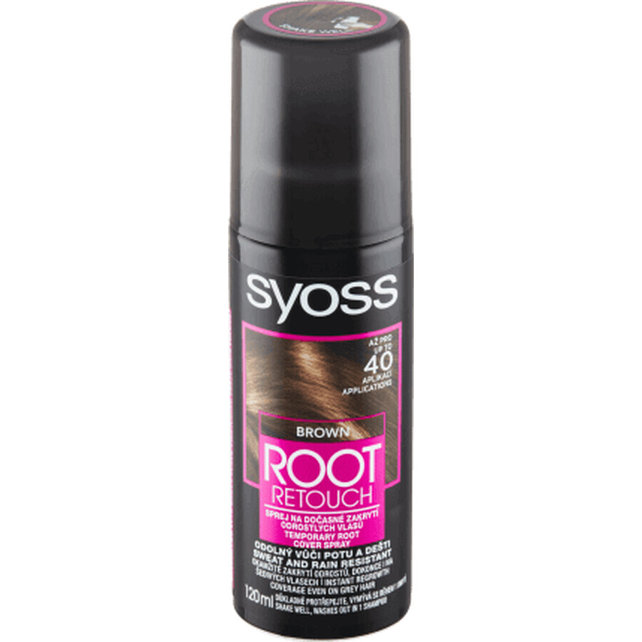 Buy Syoss Root Retoucher Spray for temporary brown root dyeing, 120 ml Syoss Root Retoucher Spray for temporary brown root dyeing, 120 ml