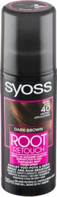 Syoss Root Retoucher Spray voor tijdelijke wortelverf donkerbruin 120, 120 ml