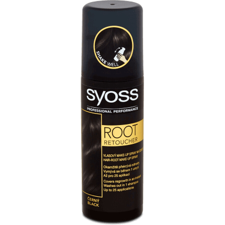 Buy Syoss Root Retoucher Spray for temporary root dyeing black, 120 ml Syoss Root Retoucher Spray for temporary root dyeing black, 120 ml