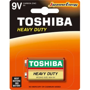Toshiba 9V Zink-HD-Batterie, 1 Stk.