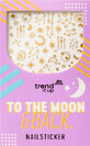 Trend !t up To the moon &amp;amp; back nail stickers, 84 pcs
