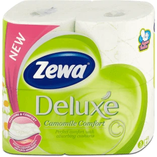 Zewa Papel higiénico deluxe con fragancia de camomila, 4 uds.
