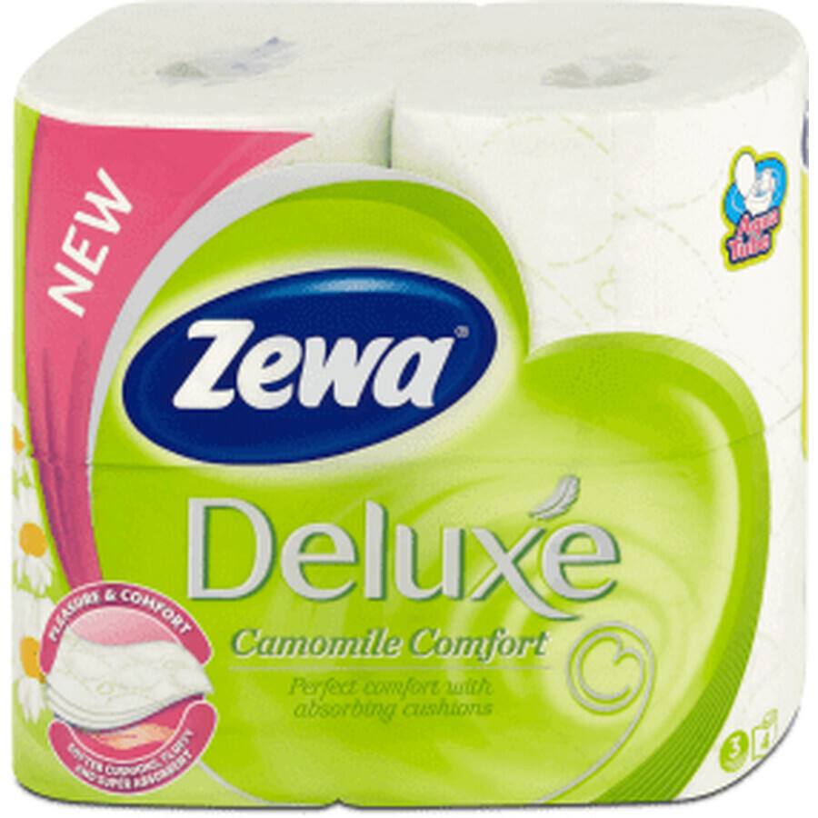 Buy Zewa Toilet paper deluxe with chamomile fragrance, 4 pcs Zewa Toilet paper deluxe with chamomile fragrance, 4 pcs