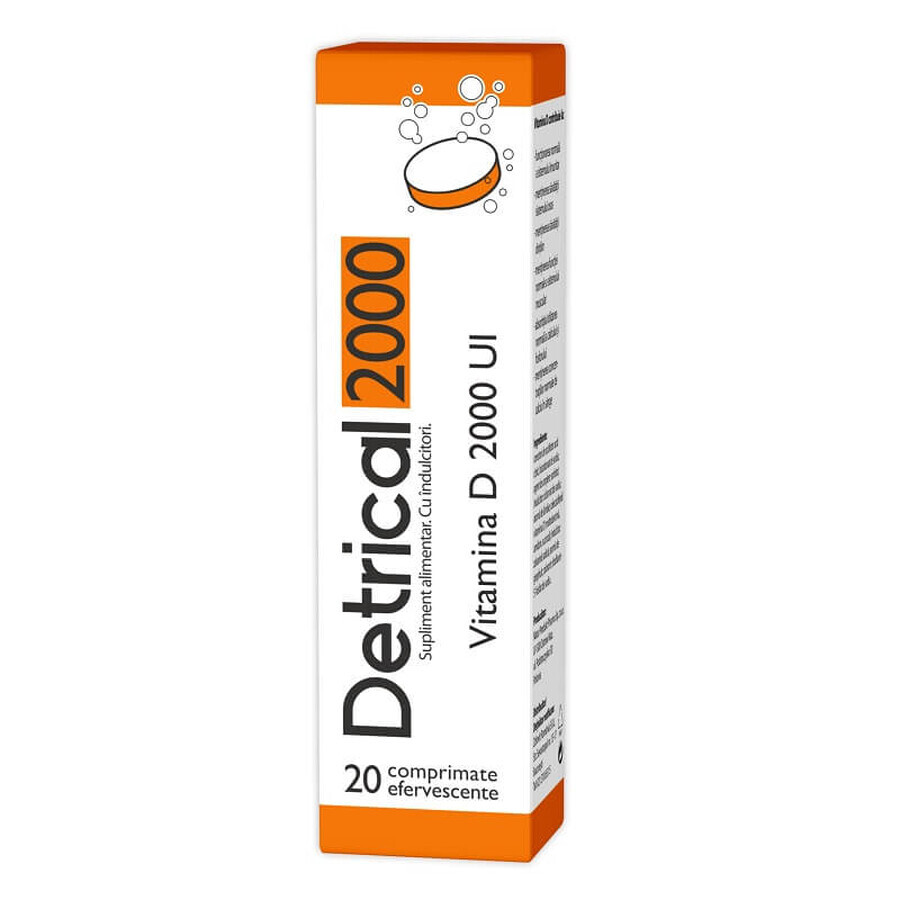 Detrical D3 2000 UI, 20 compresse effervescenti, Natur Produkt