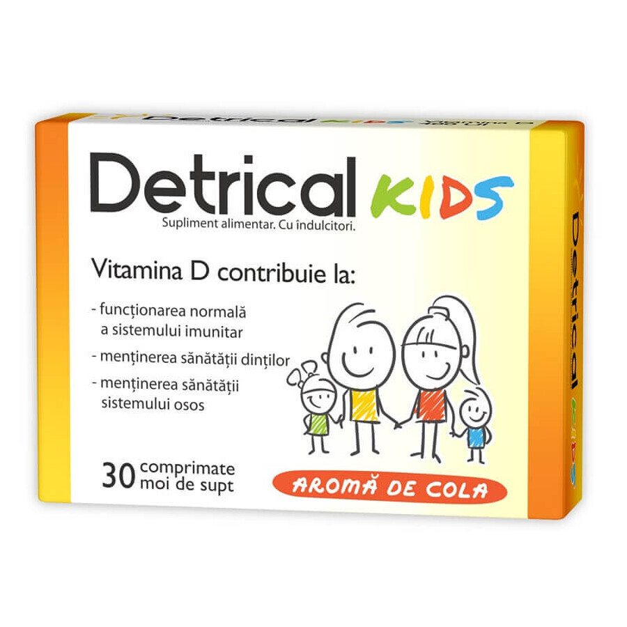 Detrical D3 400 IU KIDS, 30 soft sucking tablets, Natur Produkt