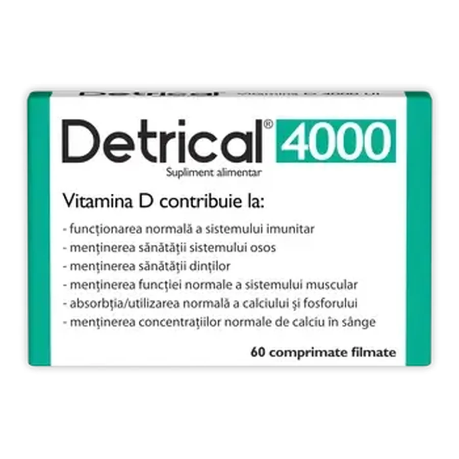 Detrical Vitamine D 4000 IE, 60 tabletten, Zdrovit